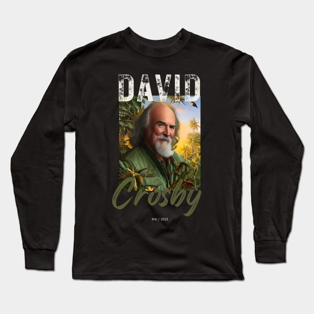David Crosby vintage Long Sleeve T-Shirt by Nasromaystro